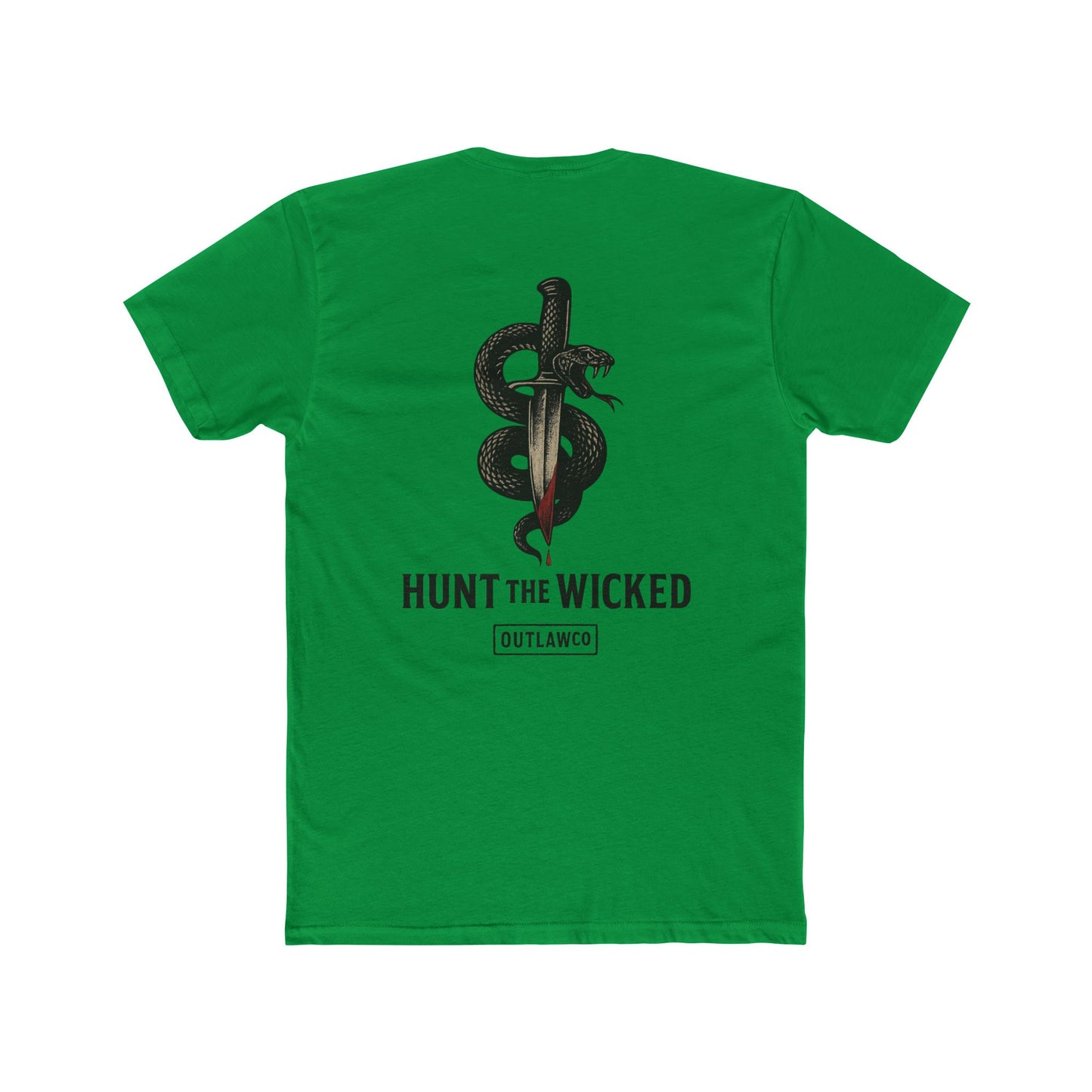 Unisex Cotton Crew Tee Snake And Dagger