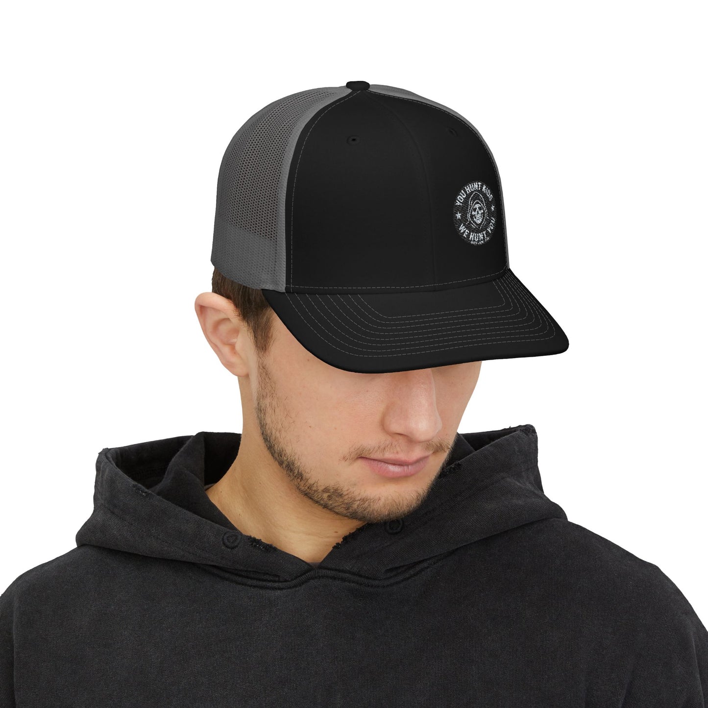 Stylish Embroidered Snapback Trucker Cap, Perfect Gift for Outdoors, Casual Wear, Fishing, Custom Hats, Summer Fashion