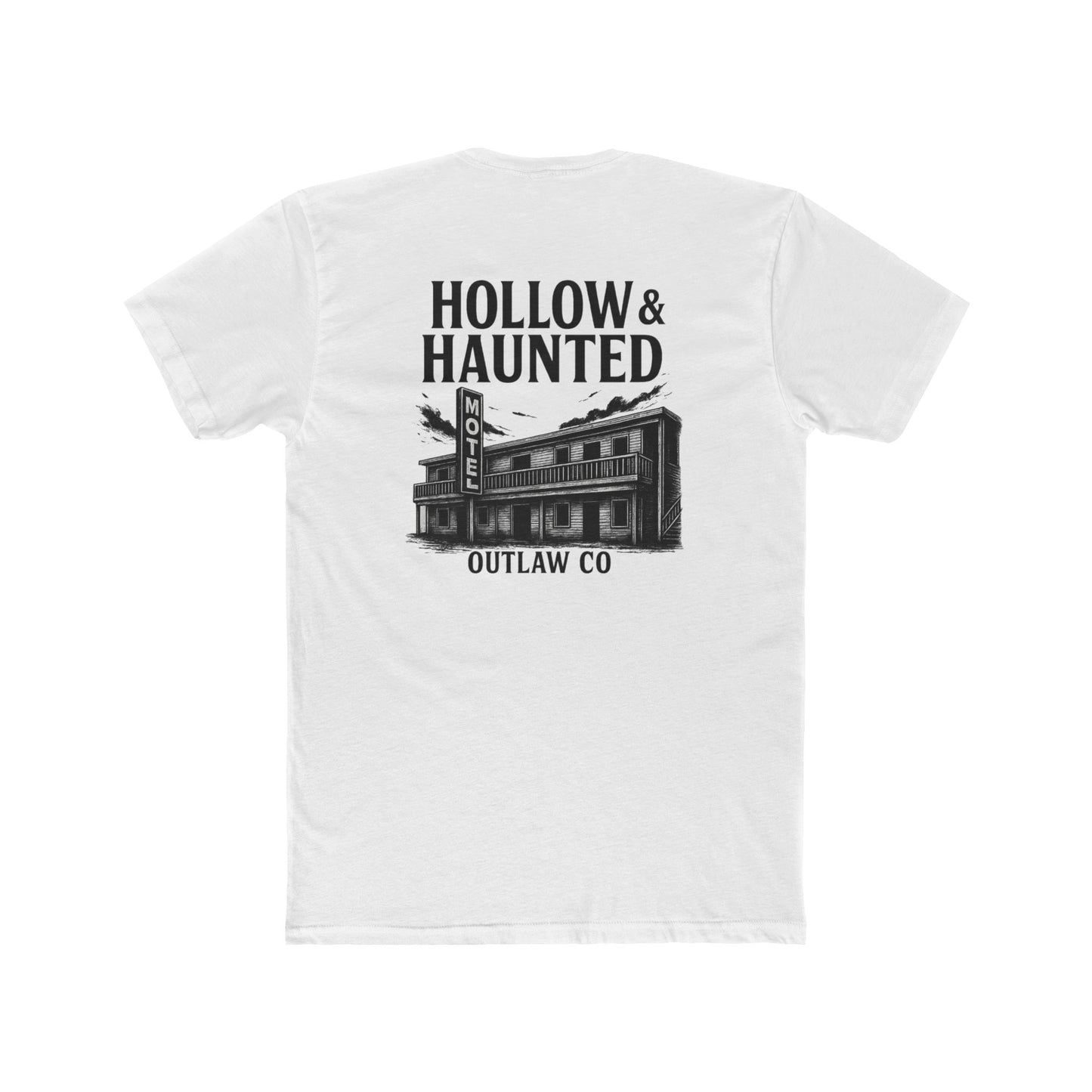 Unisex Cotton Crew Tee, Hollow & Haunted Outlaw Tee