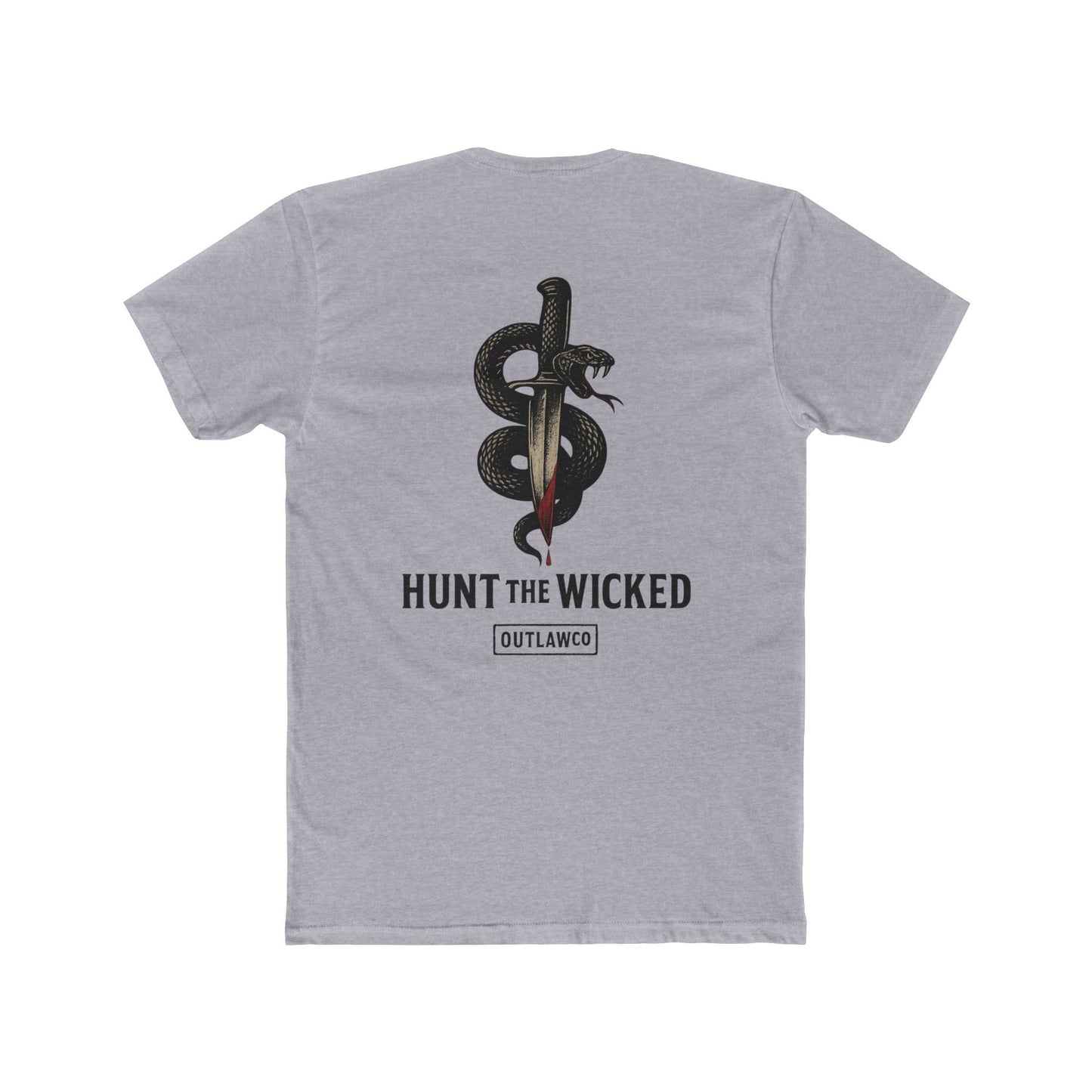 Unisex Cotton Crew Tee Snake And Dagger