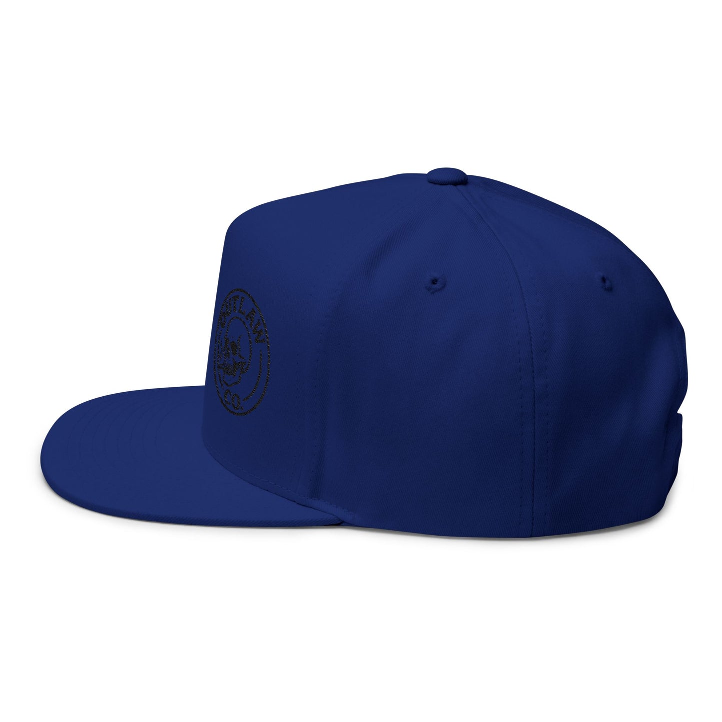 Skull Embroidered Flat Bill Cap | Trendy Headwear for Outlaws, Perfect for Street Style, Festivals, and Everyday Wear