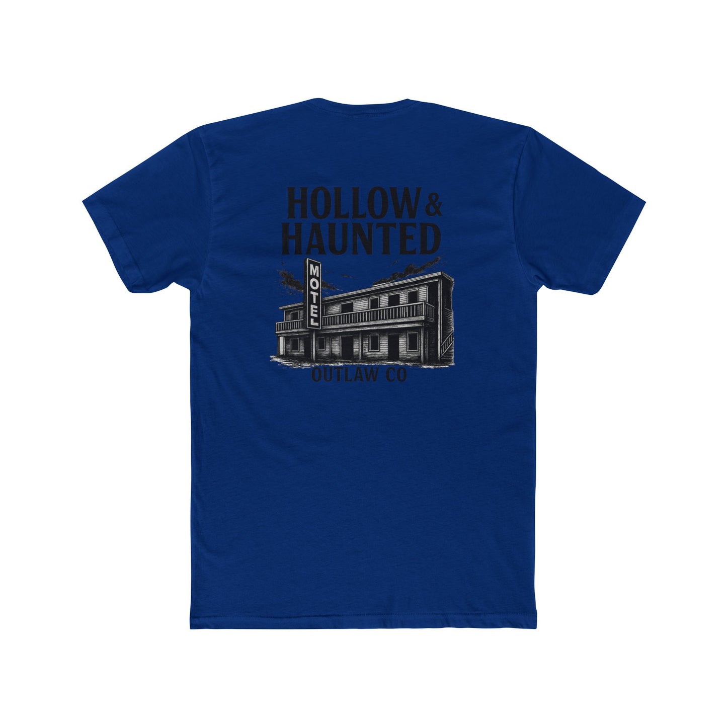 Unisex Cotton Crew Tee, Hollow & Haunted Outlaw Tee