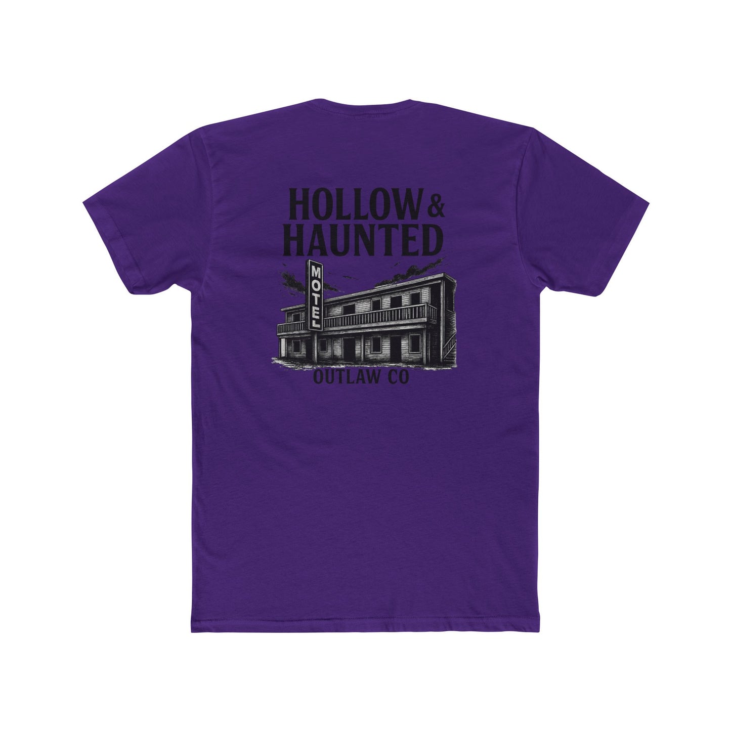Unisex Cotton Crew Tee, Hollow & Haunted Outlaw Tee