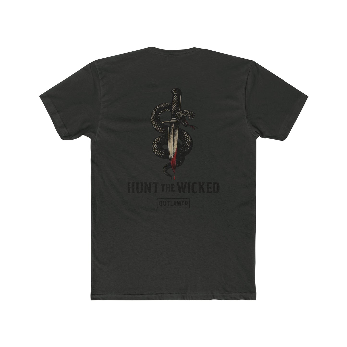 Unisex Cotton Crew Tee Snake And Dagger