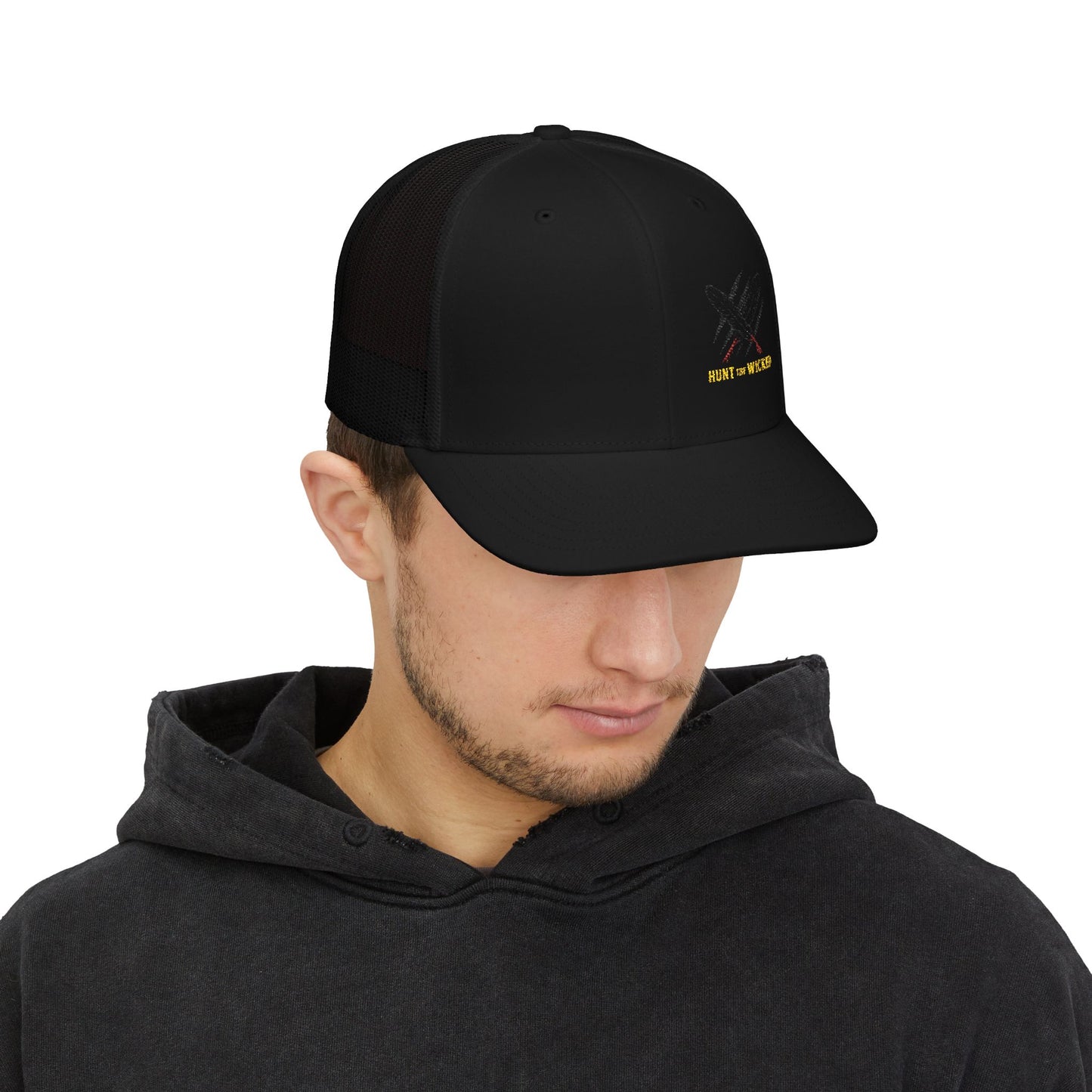 Wicked Snapback Trucker Cap, Stylish Hat for Outdoor Adventures, Perfect for Festivals, Casual Wear, Gifts for Him/Her