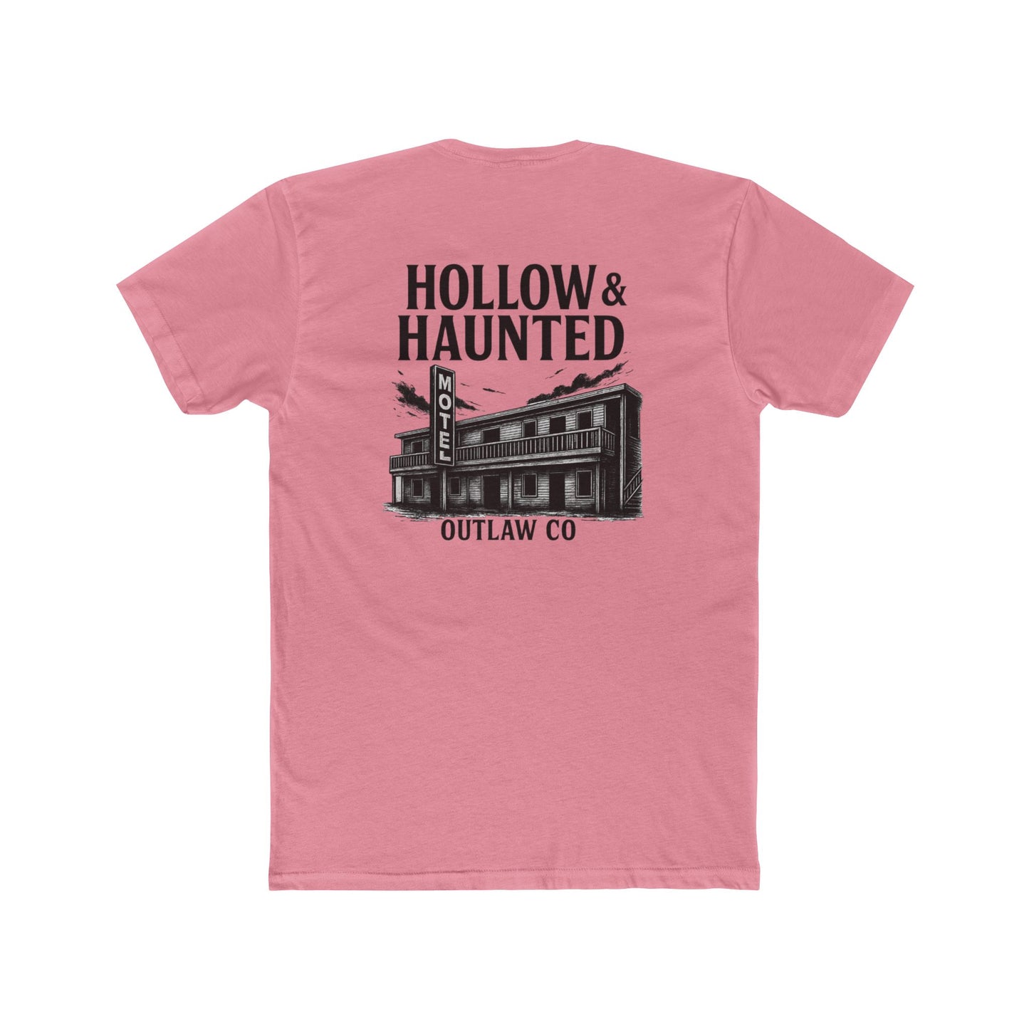 Unisex Cotton Crew Tee, Hollow & Haunted Outlaw Tee