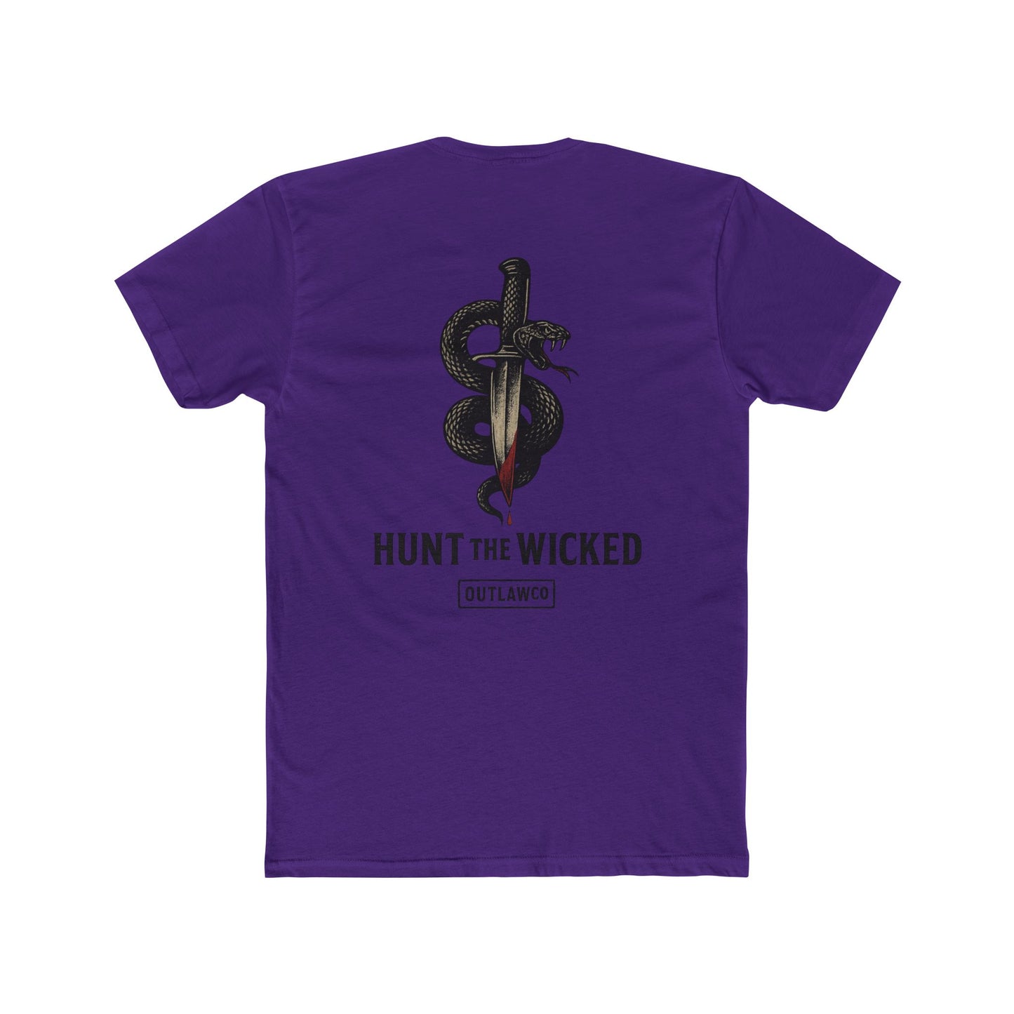 Unisex Cotton Crew Tee Snake And Dagger