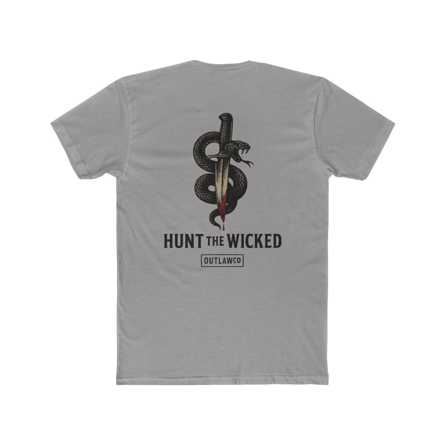 Unisex Cotton Crew Tee Snake And Dagger