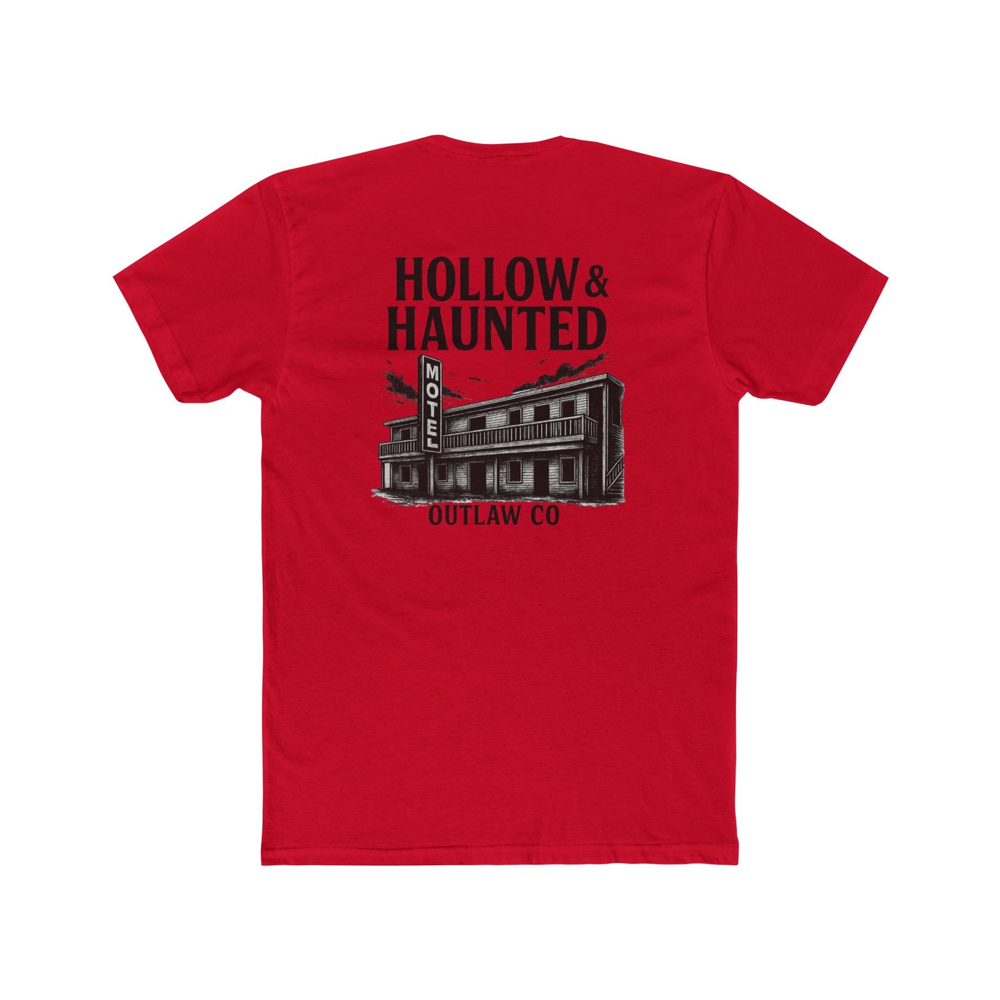 Unisex Cotton Crew Tee, Hollow & Haunted Outlaw Tee
