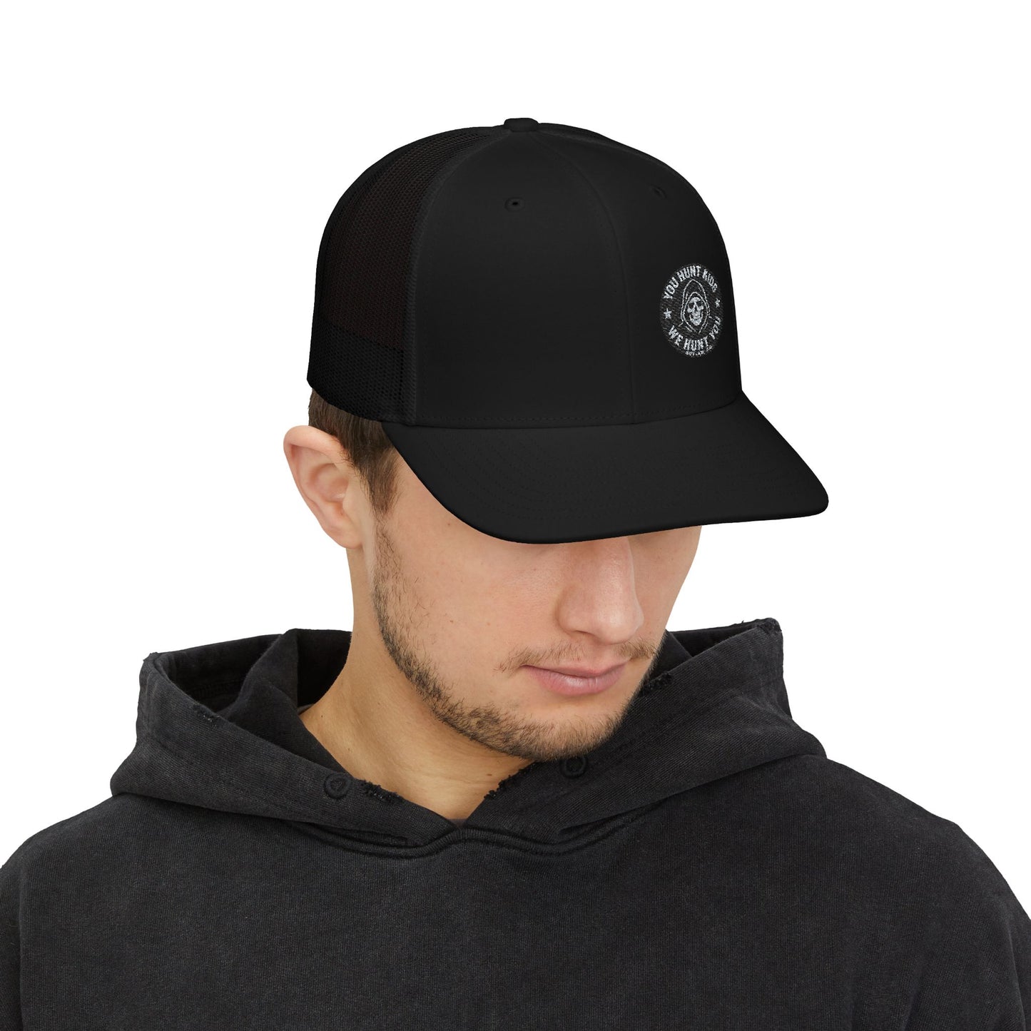 Stylish Embroidered Snapback Trucker Cap, Perfect Gift for Outdoors, Casual Wear, Fishing, Custom Hats, Summer Fashion