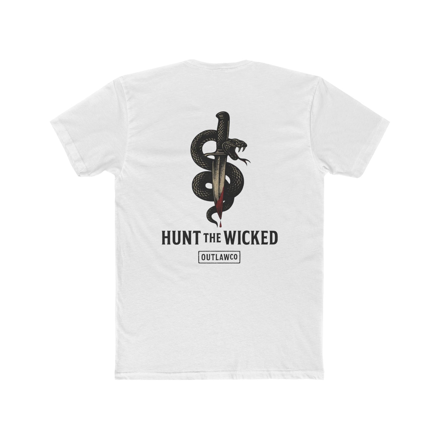 Unisex Cotton Crew Tee Snake And Dagger