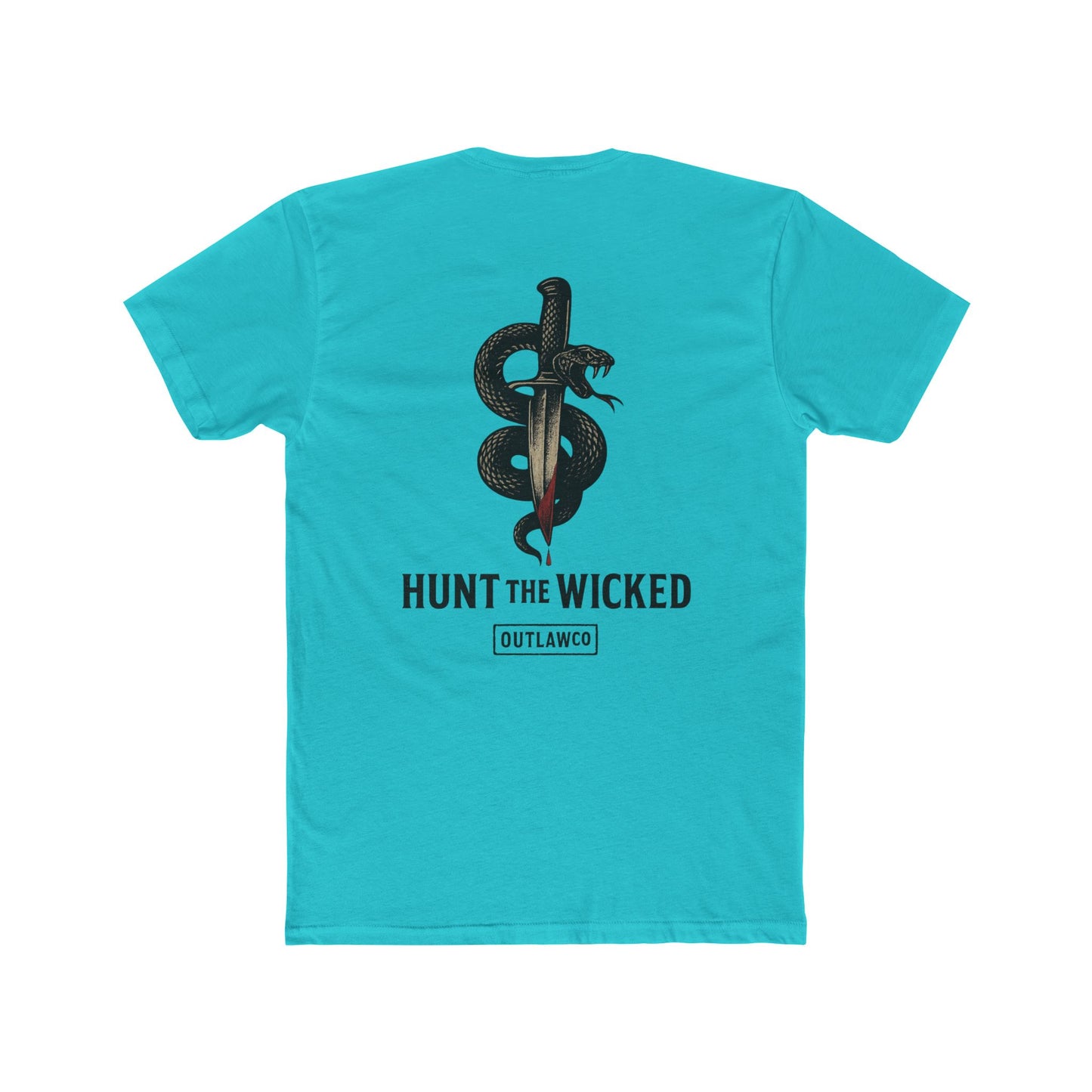 Unisex Cotton Crew Tee Snake And Dagger