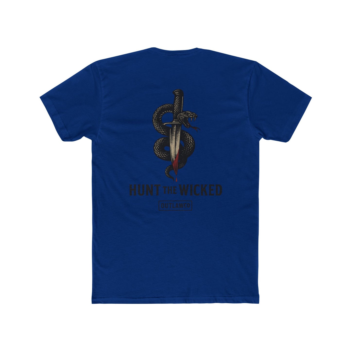 Unisex Cotton Crew Tee Snake And Dagger